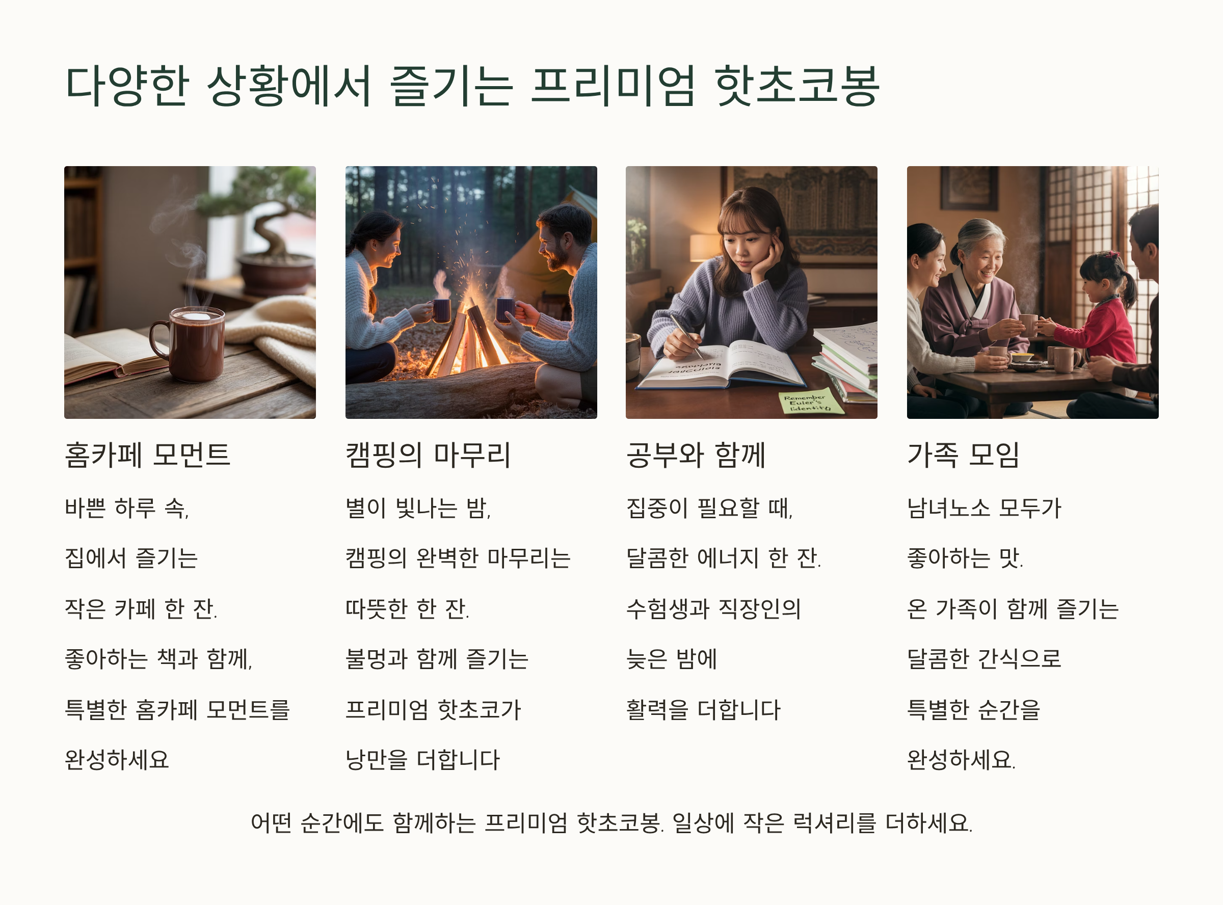홈카페용 리얼핫초코봉