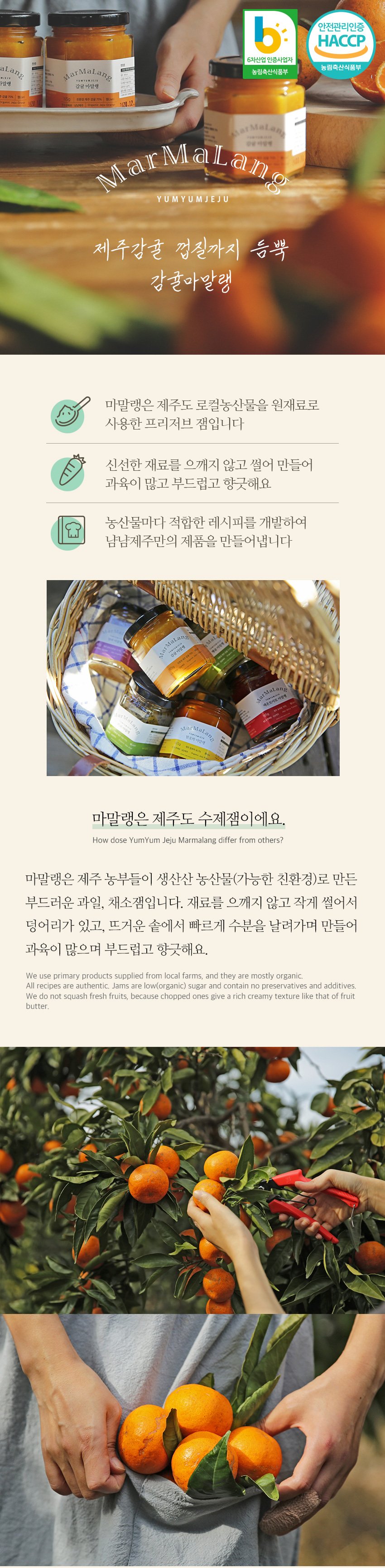 [냠냠제주] 수제잼 감귤마말랭