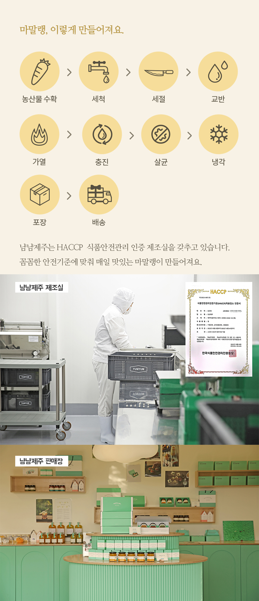 [냠냠제주] 수제잼 키위마말랭