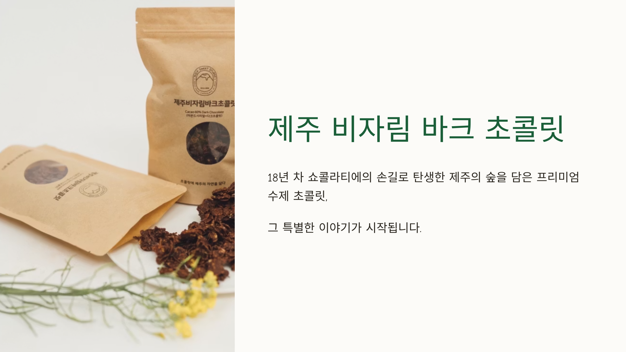 제주비자림바크초콜릿