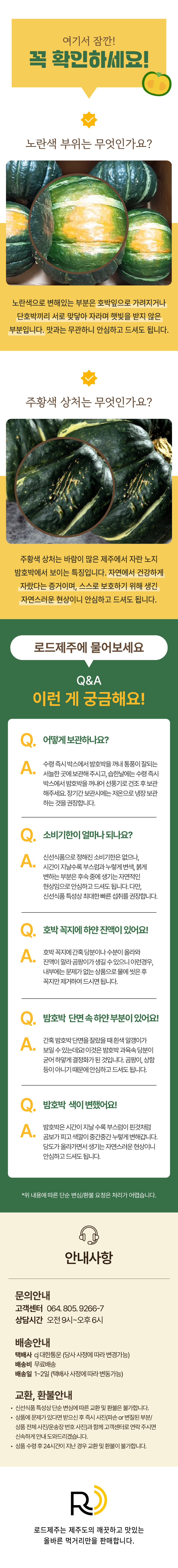 [로드제주] 제주 미니 밤단호박 3/5/10kg
