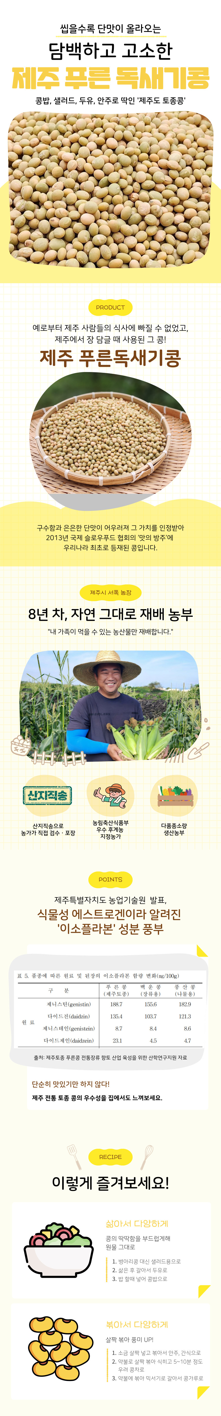 제주산 푸른 독새기콩 농가직송 (제주 토종콩)