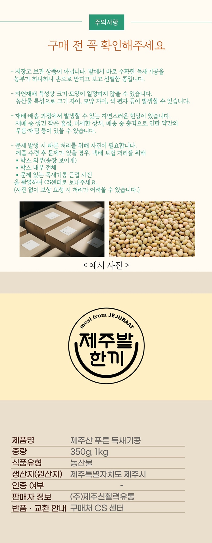 제주산 푸른 독새기콩 농가직송 (제주 토종콩)
