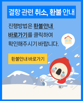결항 취소, 환불
