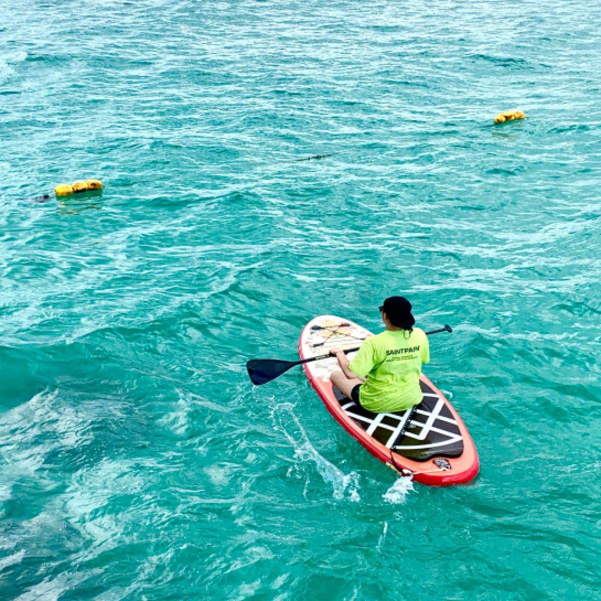 제주도 푸른바다에서 즐기는 패들보드 체험