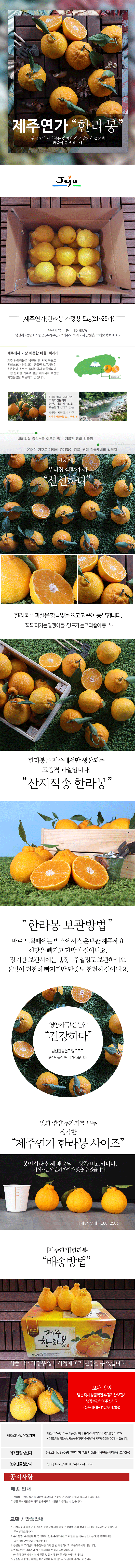 <현가원>한라봉3KG/5kg(가정용) 상세