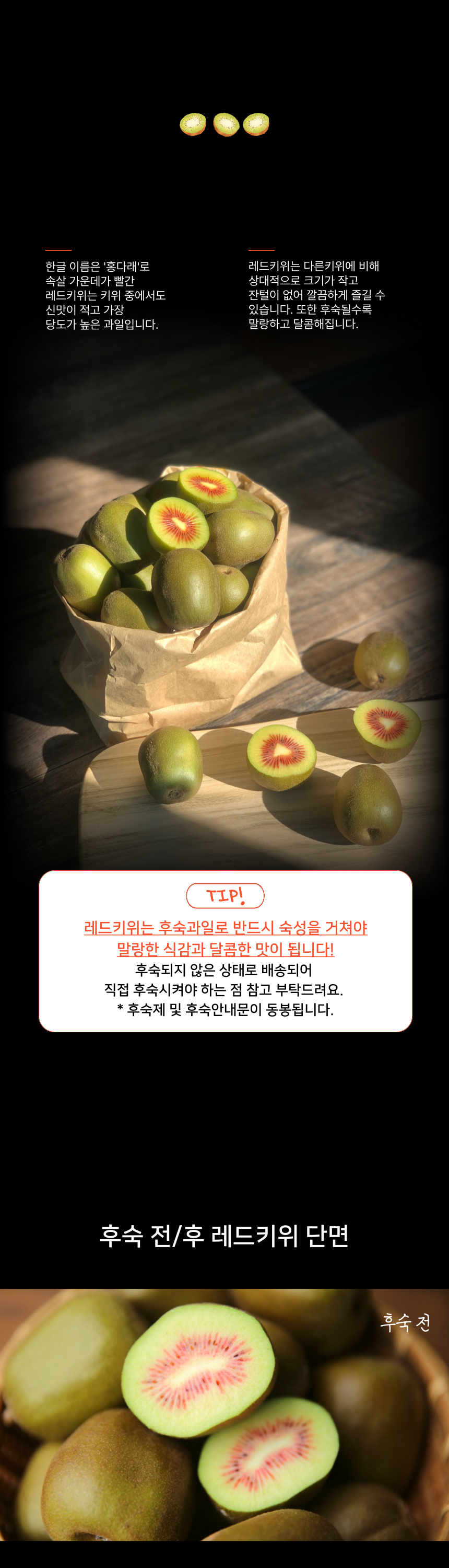 제주 레드키위 고당도 3kg 5kg 산지직송 상세