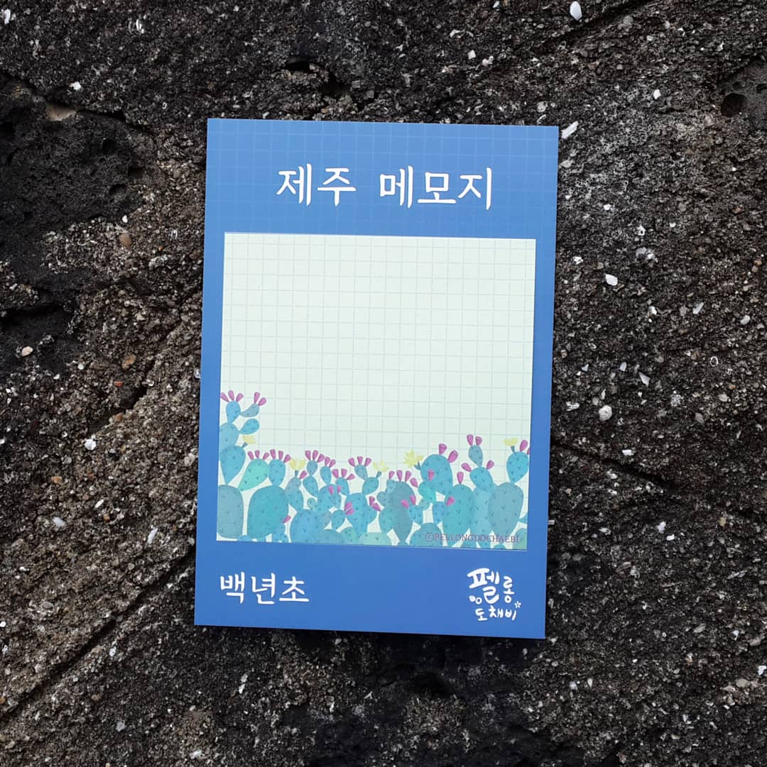 제주 메모지 시리즈 - 백년초