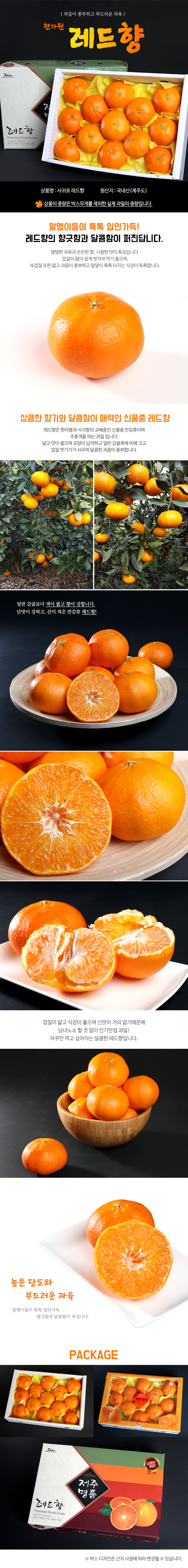 <현가원>레드향 선물용 2kg/3kg/5kg 상세