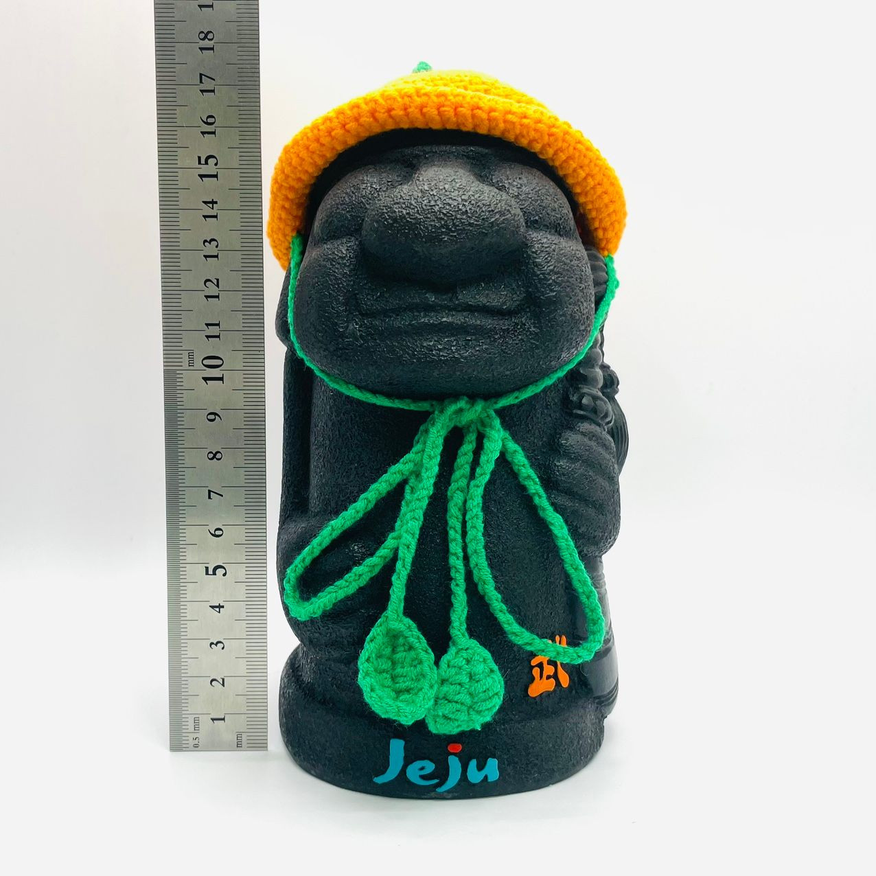 제주 감귤 모자 돌하르방 18cm 장식인형 감성소품