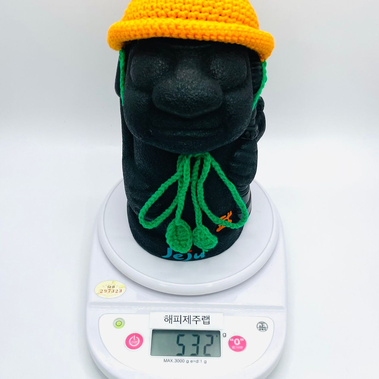 제주 감귤 모자 돌하르방 18cm 장식인형 감성소품