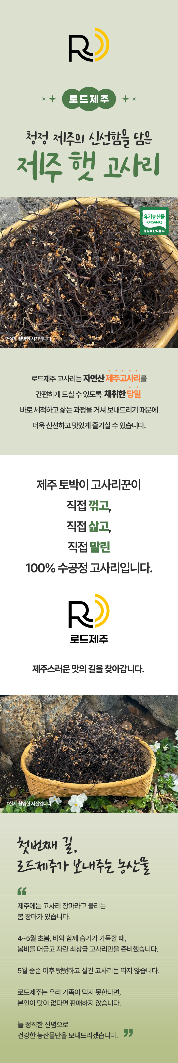 [로드제주] 제주 프리미엄 자연산 햇 건고사리 말린고리 상세