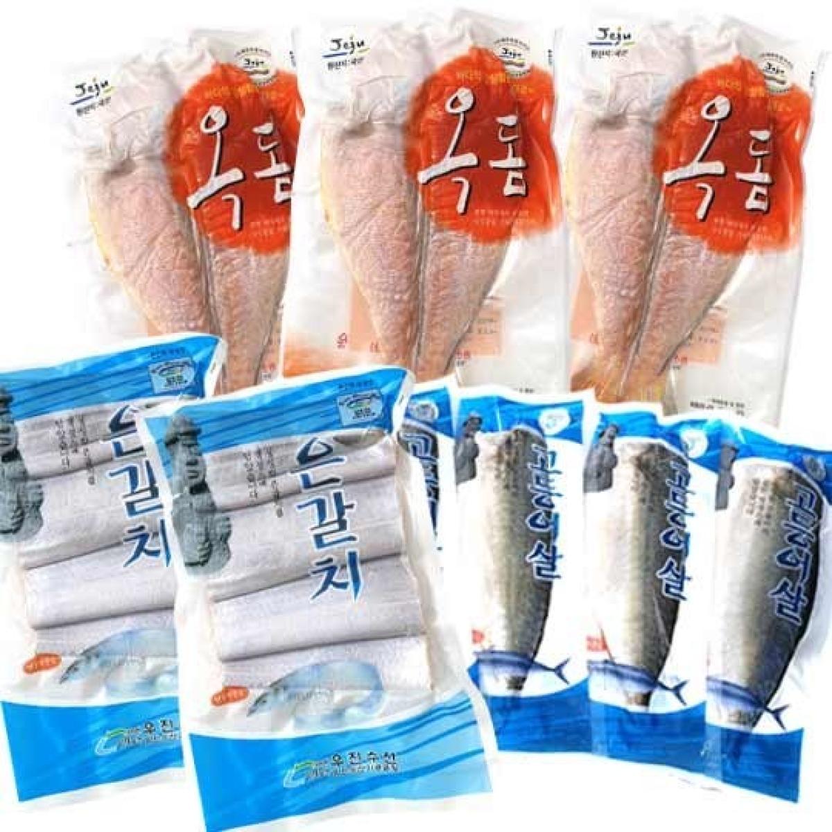 제주우진모듬세트1호(옥돔+갈치+고등어살)