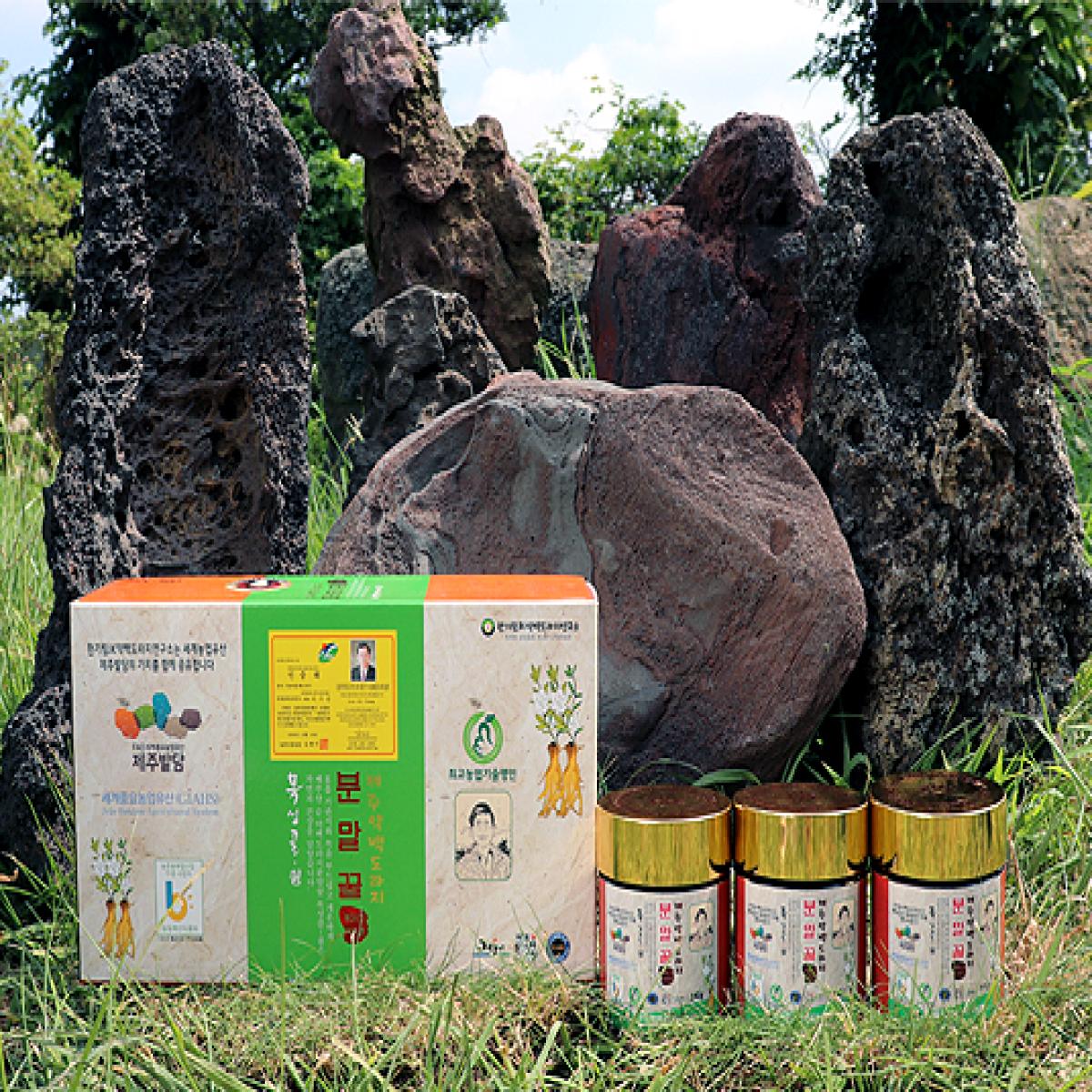 제주 약백도라지분말 꿀차 140g x 3개입 세트