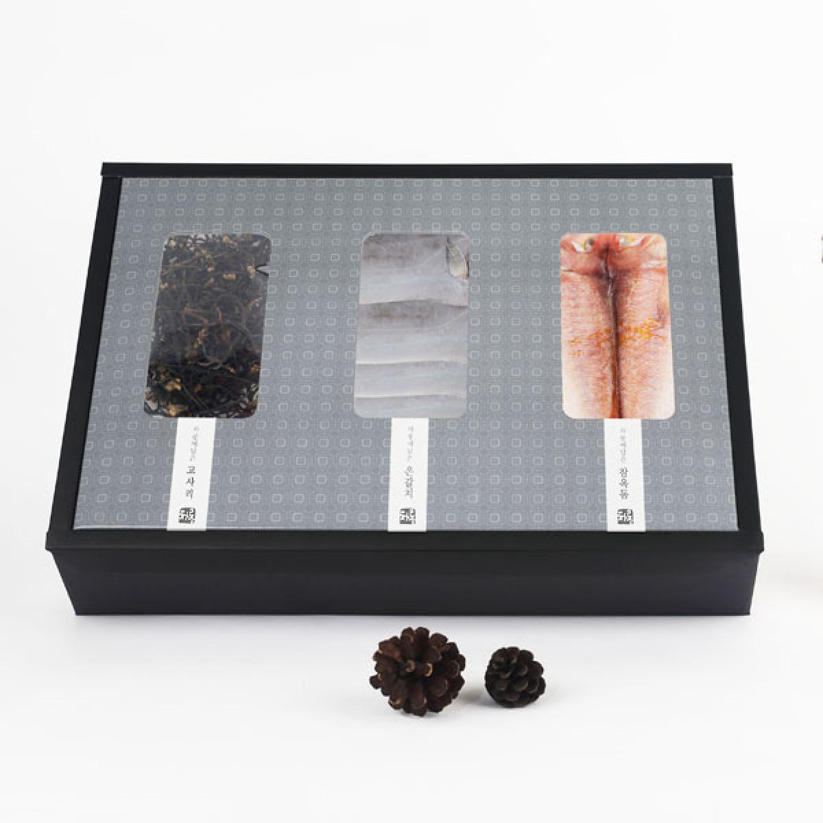 차롱 고사리 80g + 은갈치 3마리 + 참옥돔 3마리