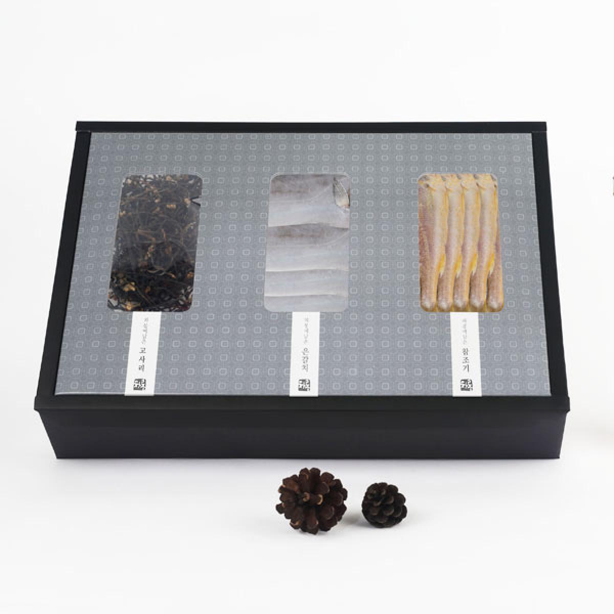 차롱 고사리 80g + 은갈치 3마리 + 참조기 8마리