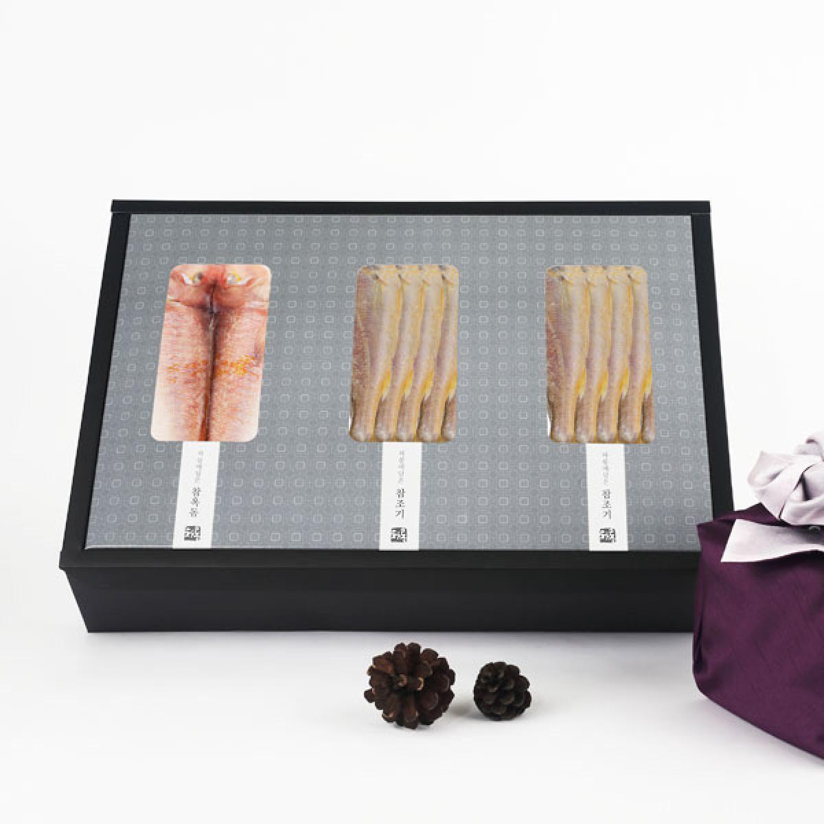 차롱 참옥돔 중 3마리 + 참조기 대 16마리