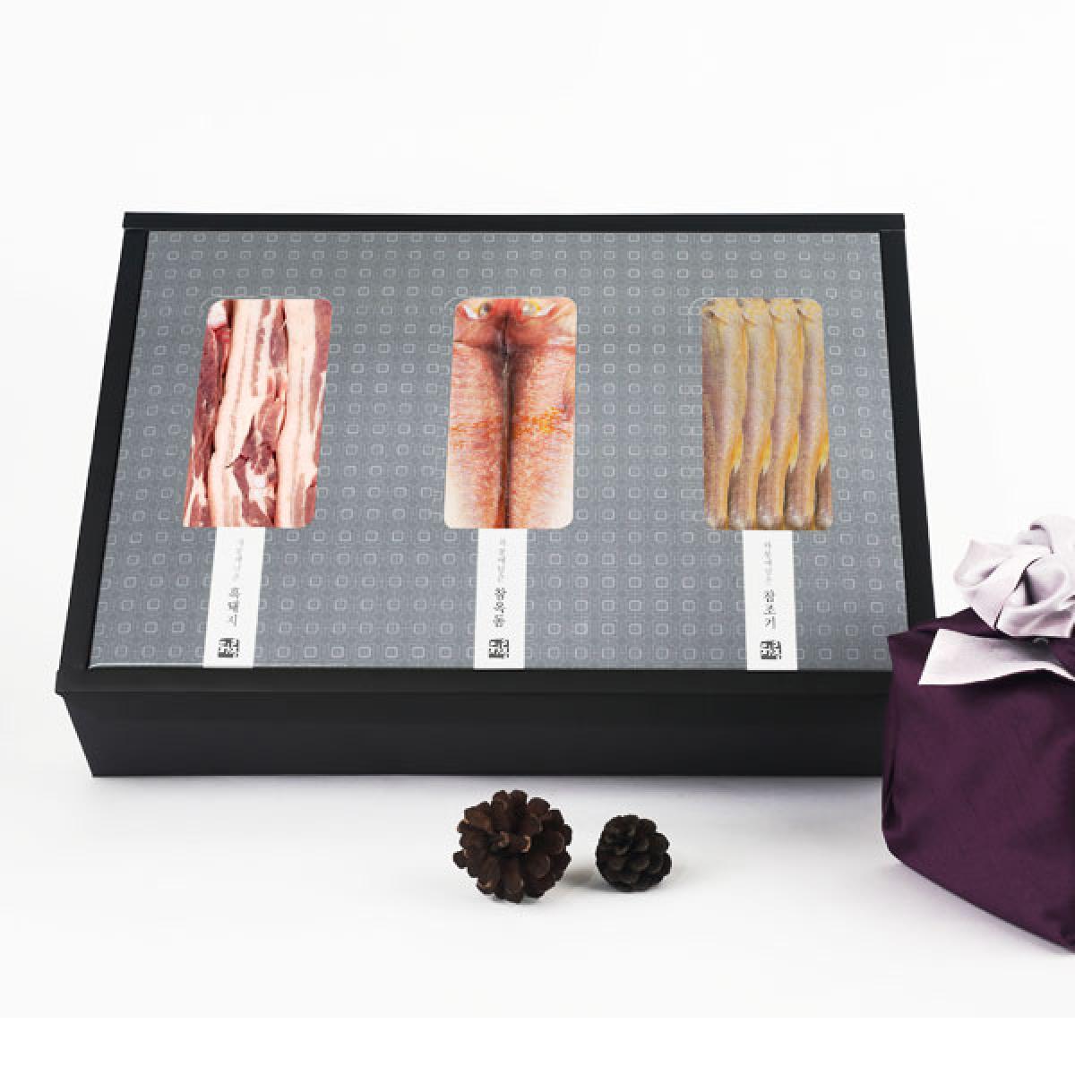 (차별형)오겹살1kg+참옥돔3마리+참조기8마리