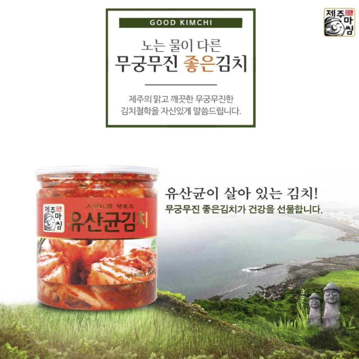 무궁무진 유산균김치 김치캔 650g