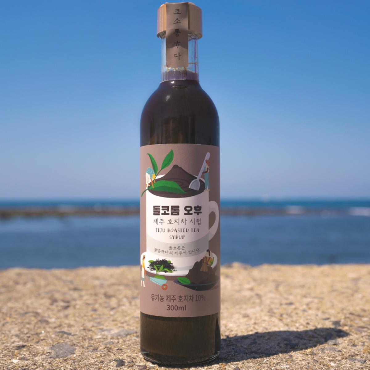 돌코롬 오후 제주 호지차 시럽(300ml)