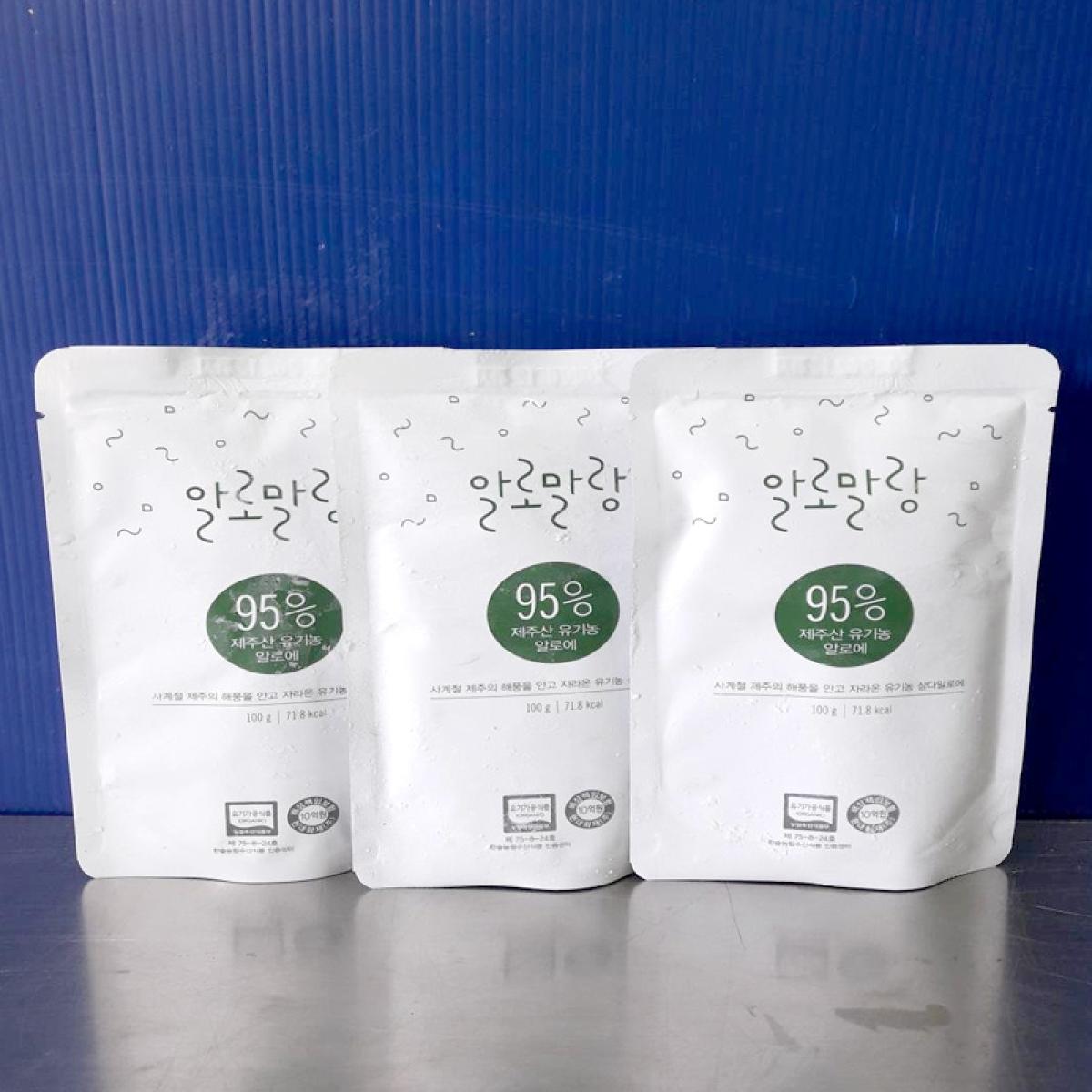 1box(100ml✕30봉)무료배송!!제주유기농알로에