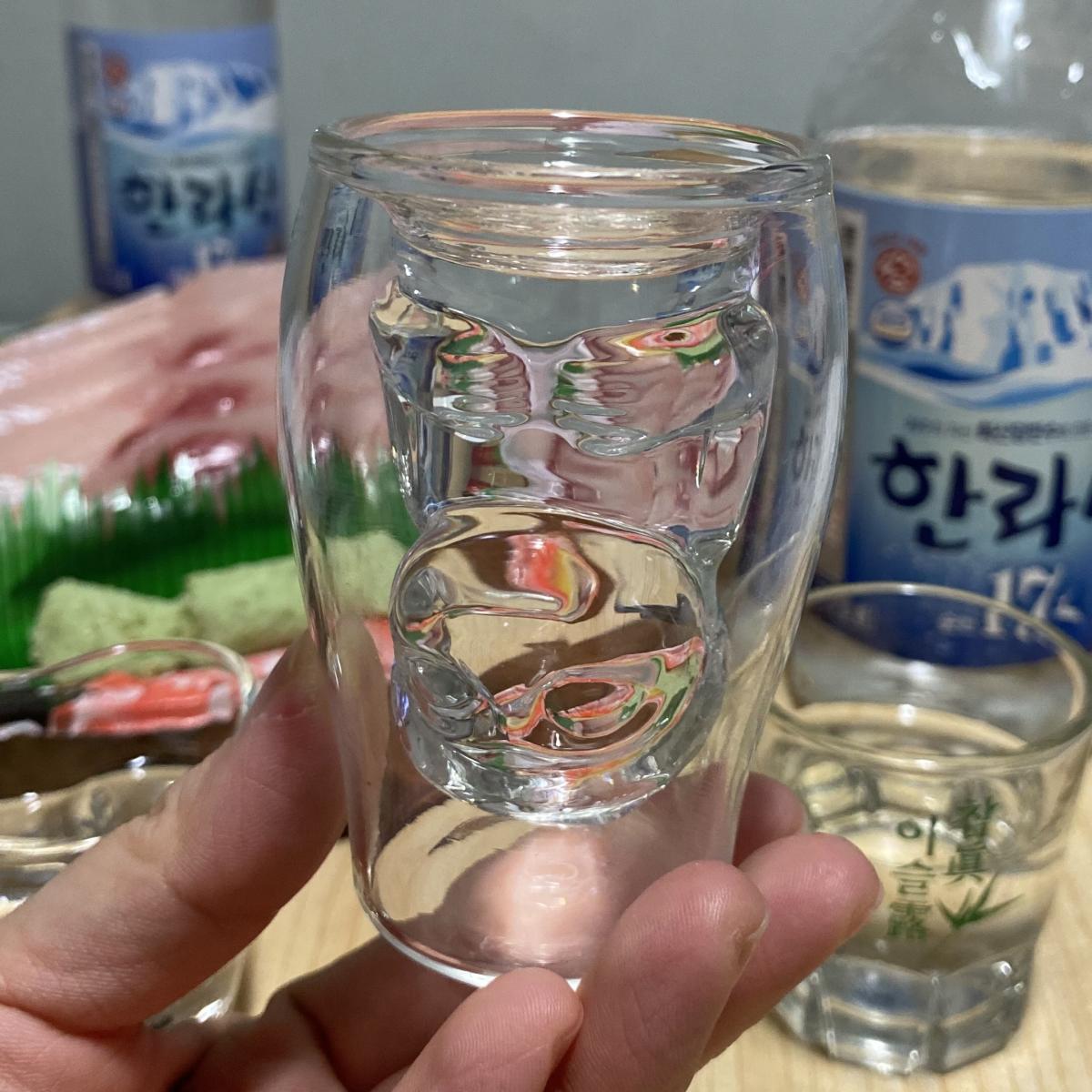 예쁜 돌하르방 이중 미니컵