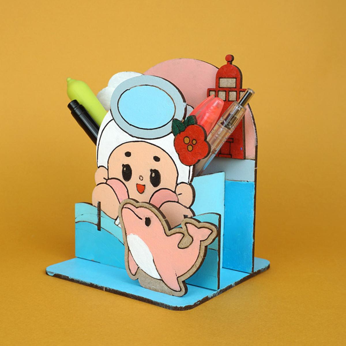 DIY 꼬돌이&해량이 연필꽂이 만들기 키트 제주 캐릭터