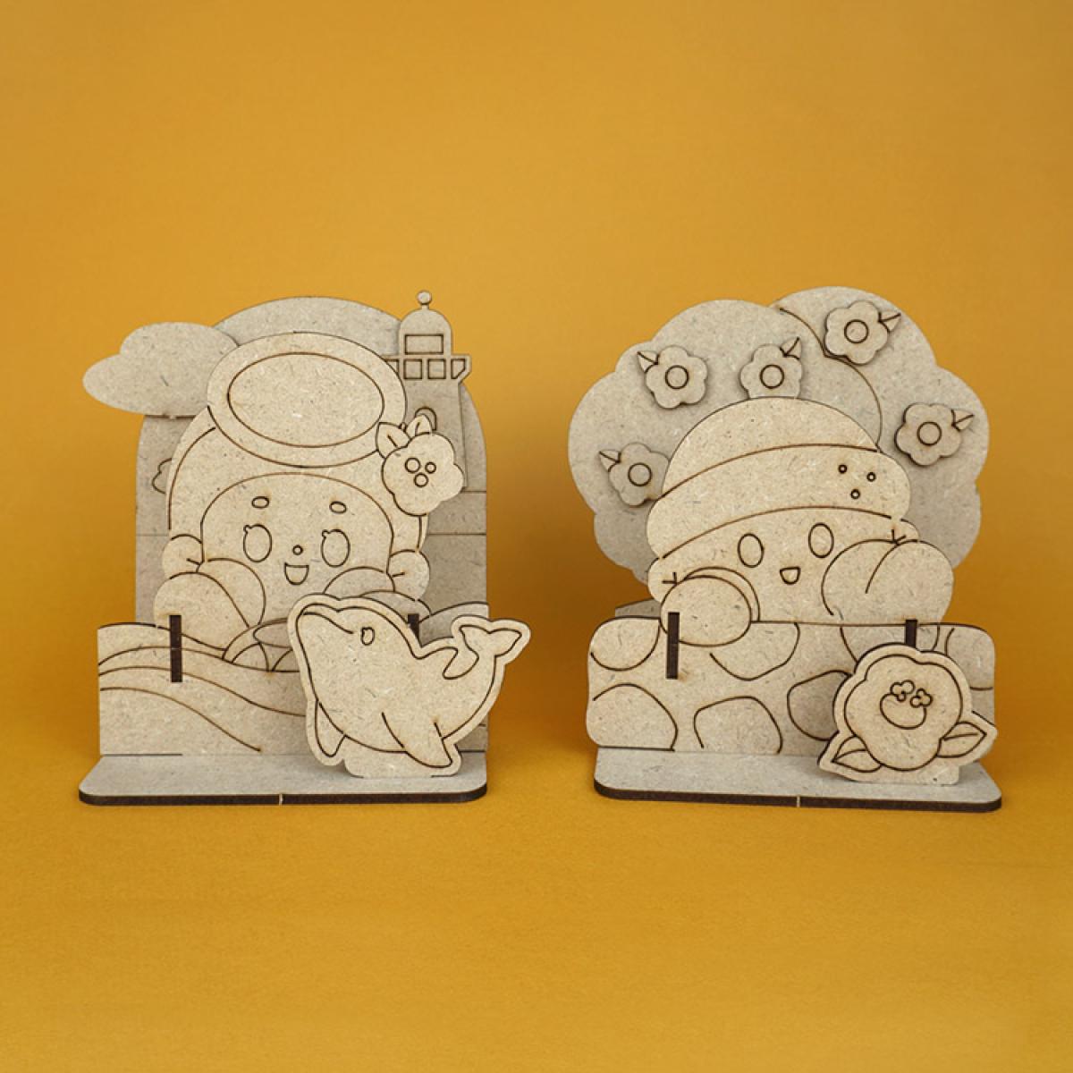 DIY 꼬돌이&해량이 연필꽂이 만들기 키트 제주 캐릭터