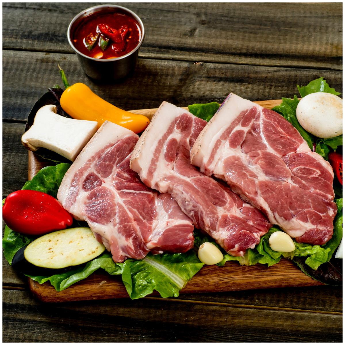 [냉장]30숙성 제주 백돼지 목살 500g