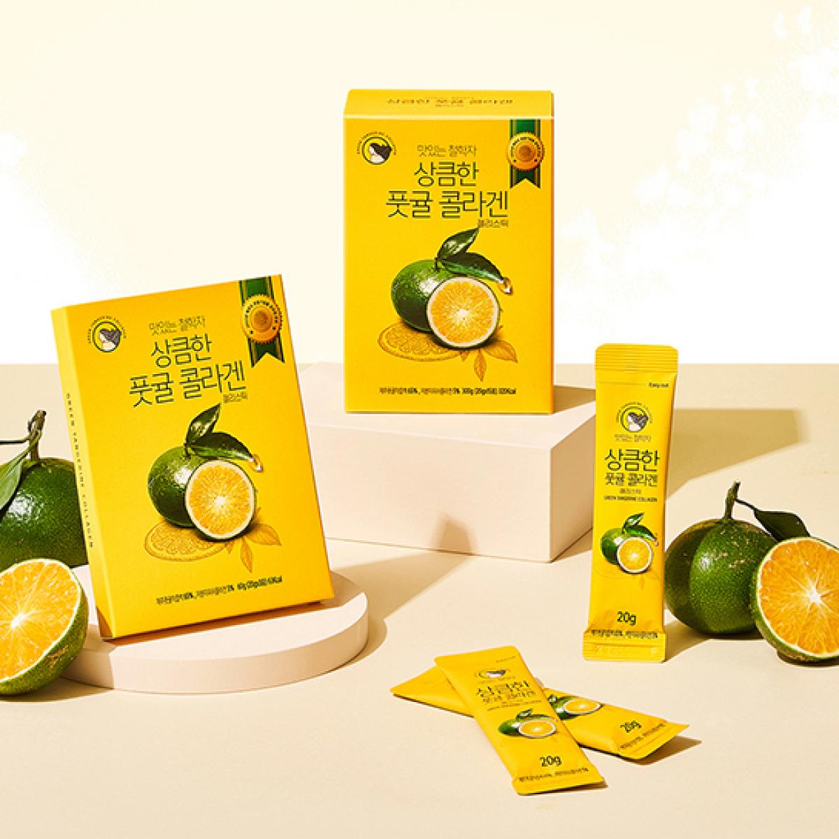 상큼한 풋귤콜라겐 젤리스틱 20g x 15포