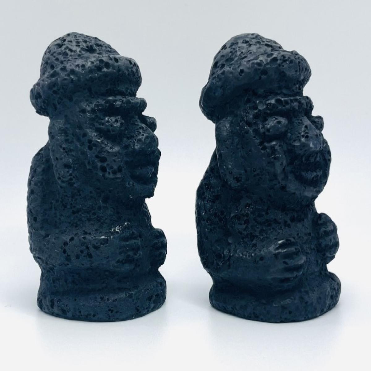 제주 돌하르방 1호 문무 한쌍 8cm 장식인형 미니어처