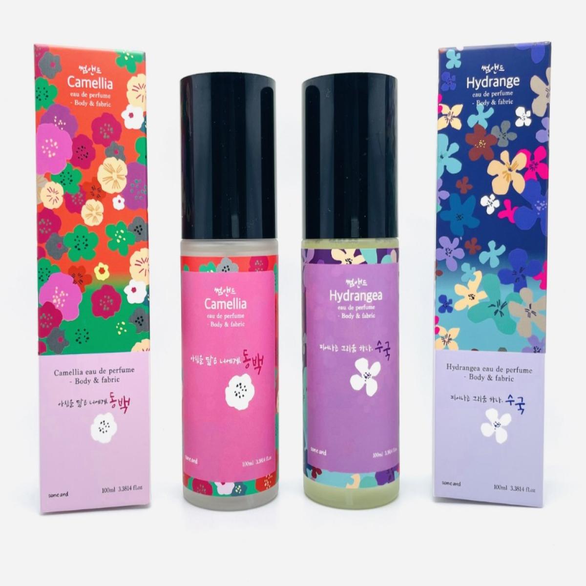 썸앤드 제주 동백 수국 오드퍼퓸 100ml 바디앤패브릭