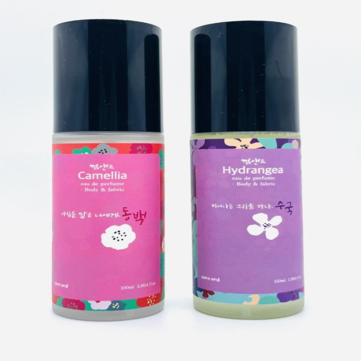 썸앤드 제주 동백 수국 오드퍼퓸 100ml 바디앤패브릭