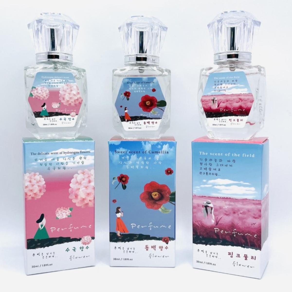 제주향수 30ml 수국 동백 핑크뮬리 제주를 담다