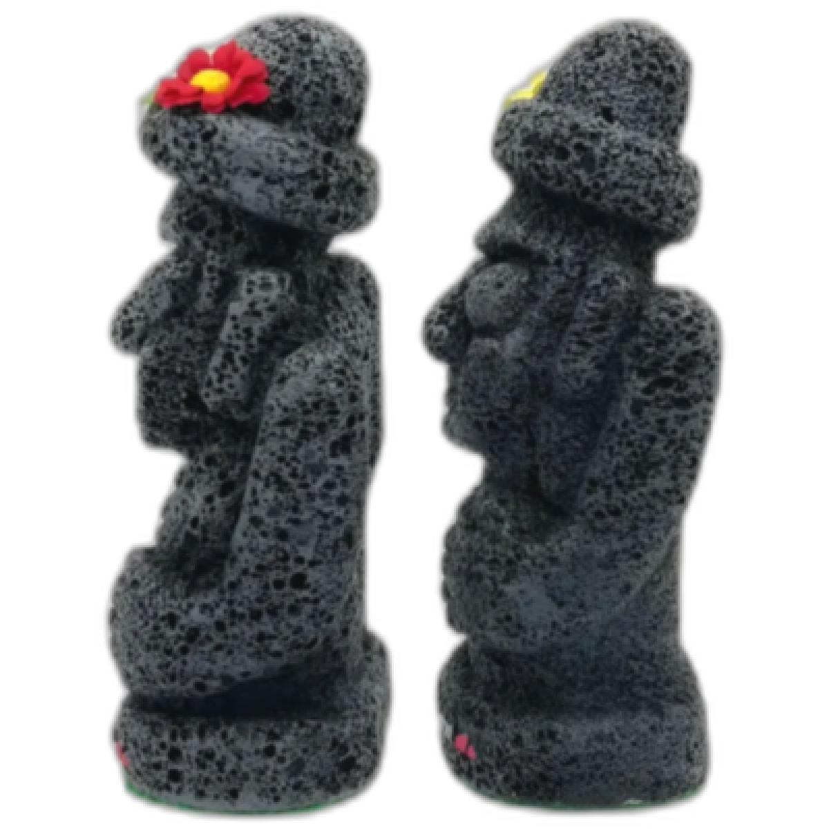 제주 꽃길 돌하르방 문무 한쌍 16cm 장식인형