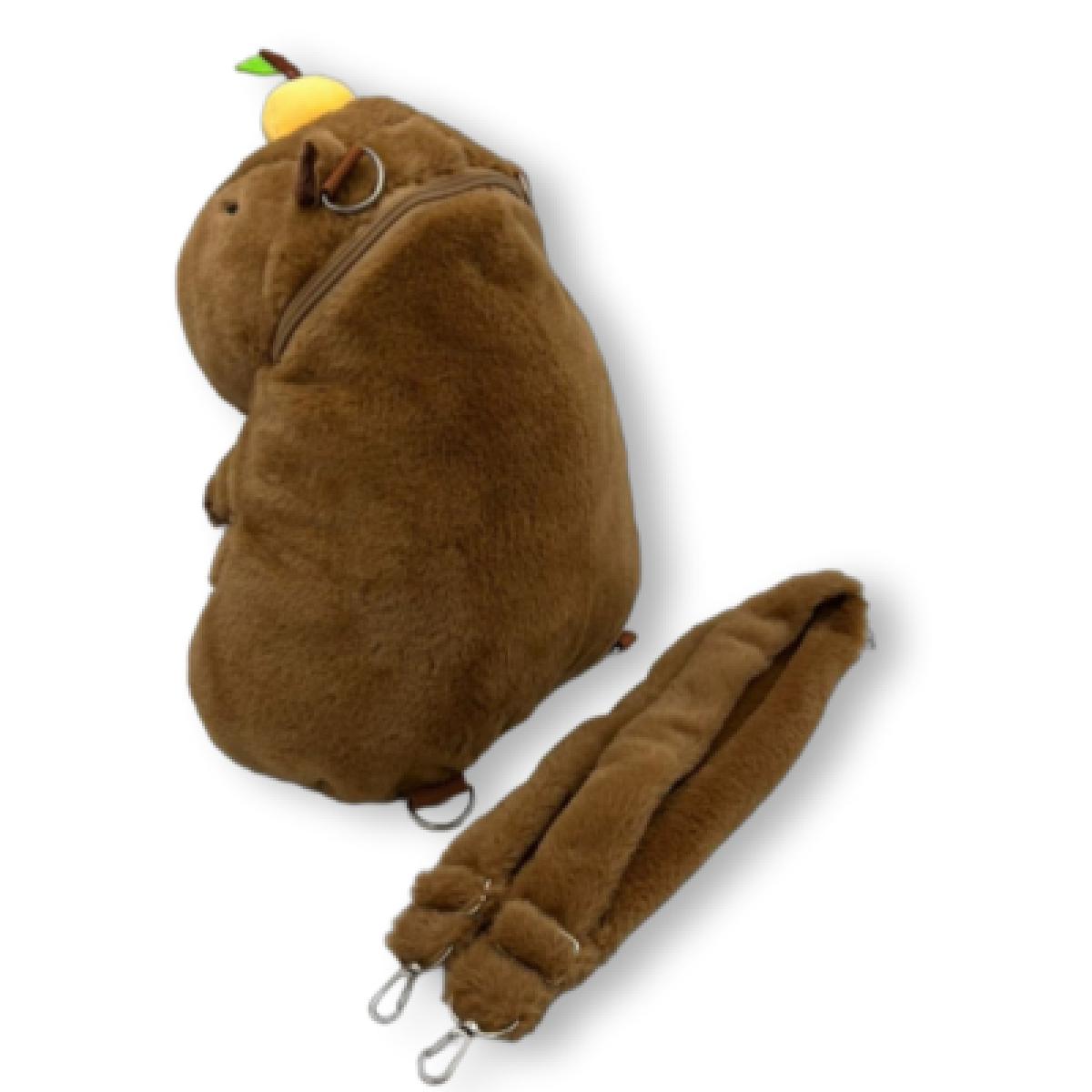 카피바라 제주감귤 인형 가방 35cm 애착동물 여행선물