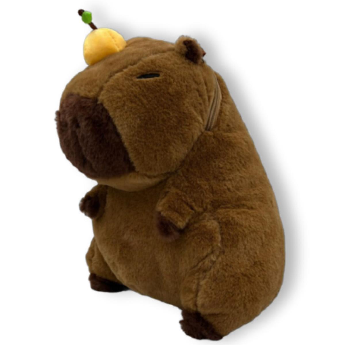 카피바라 제주감귤 인형 가방 35cm 애착동물 여행선물