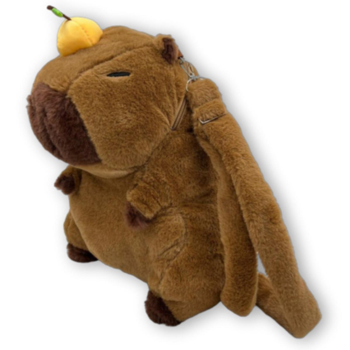 카피바라 제주감귤 인형 가방 35cm 애착동물 여행선물