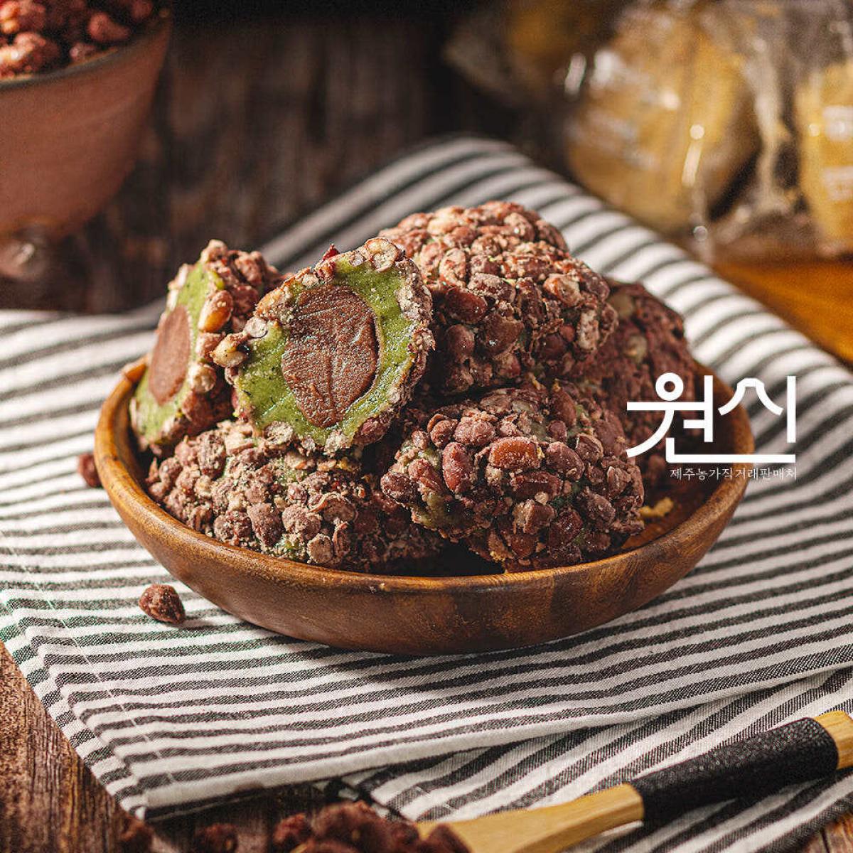 오메기떡 팥 콩 택배 낱개포장 20개입/50개입
