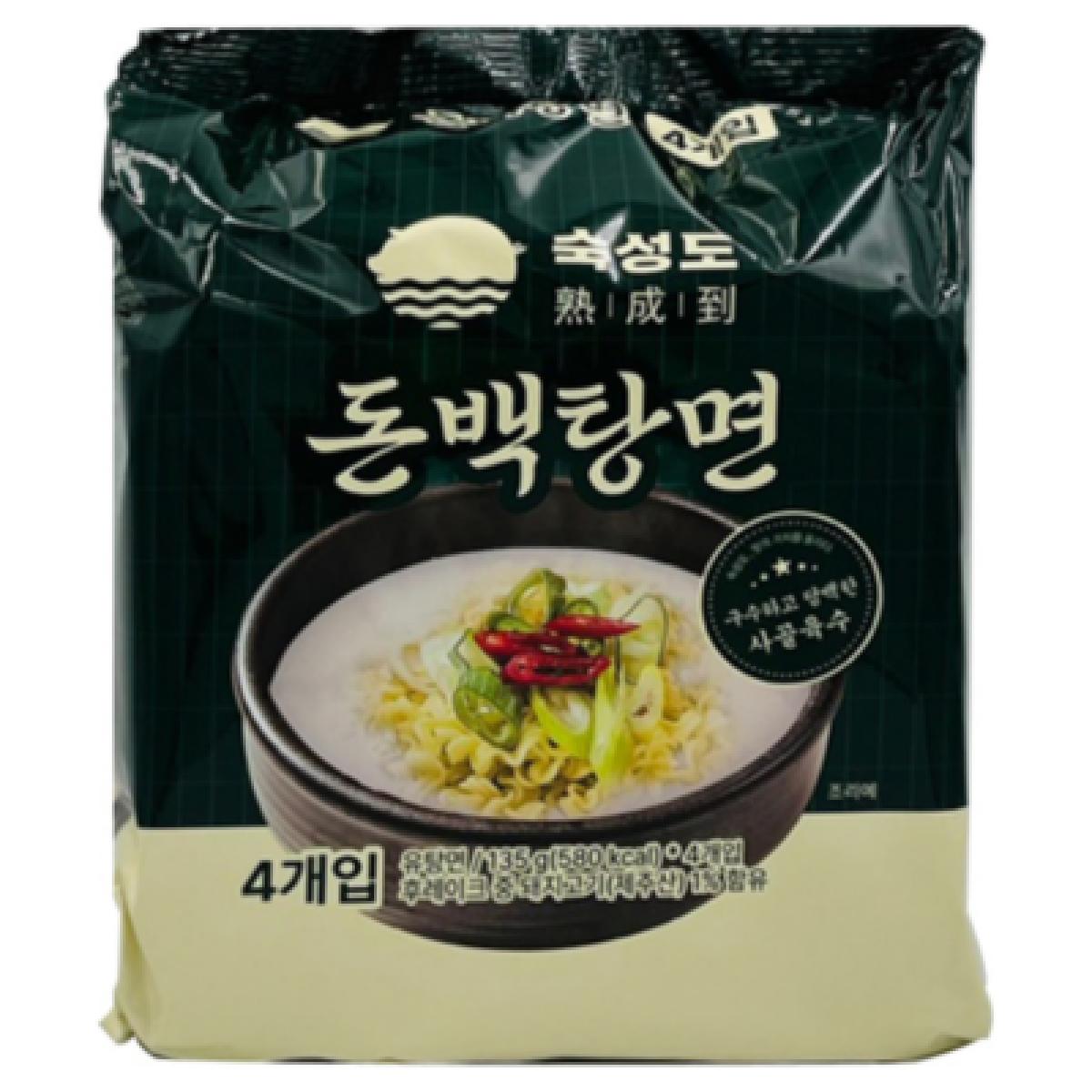 제주 숙성도 돈백탕면 봉지라면 4개입 야식 사골라면