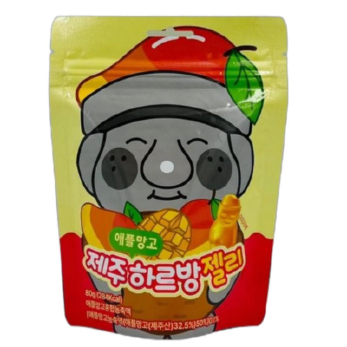 제주 애플망고 하르방 젤리 80g 지퍼백포장 여행선물