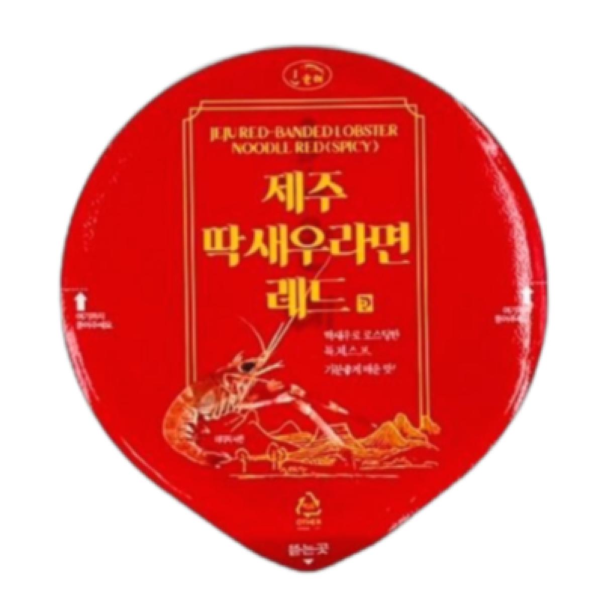 제주 딱새우라면 레드 68g 컵라면 야식 해물라면