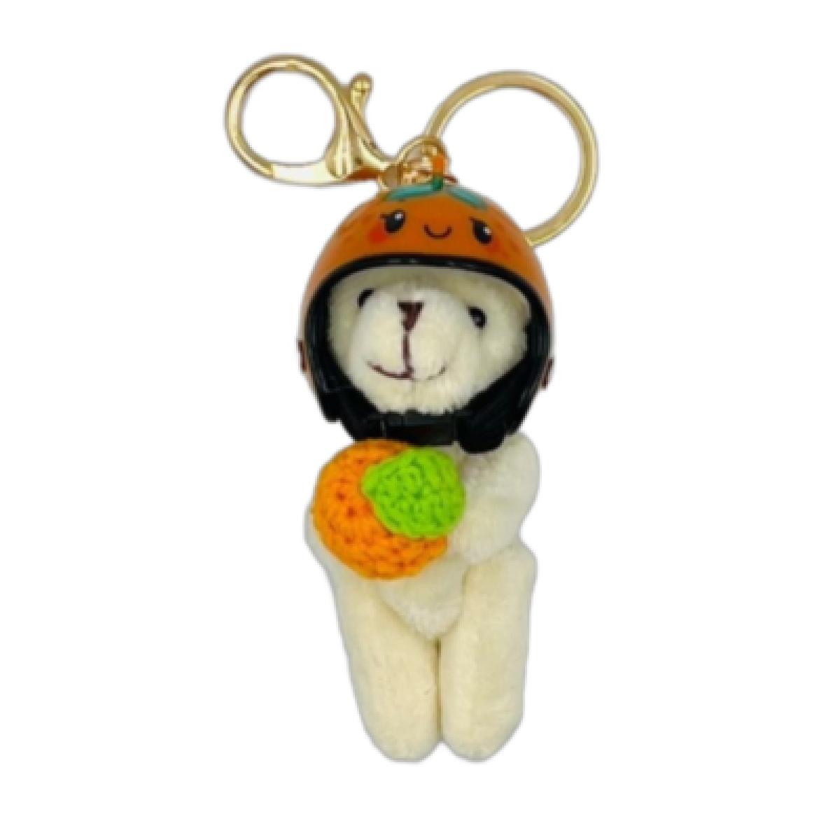 제주갬성 감귤 헬멧 곰 키링