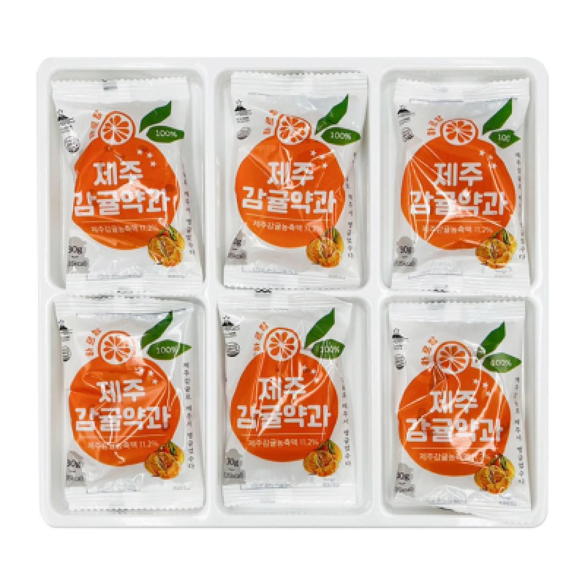 하르방 제주 감귤 약과 30g x 6개입 전통한과