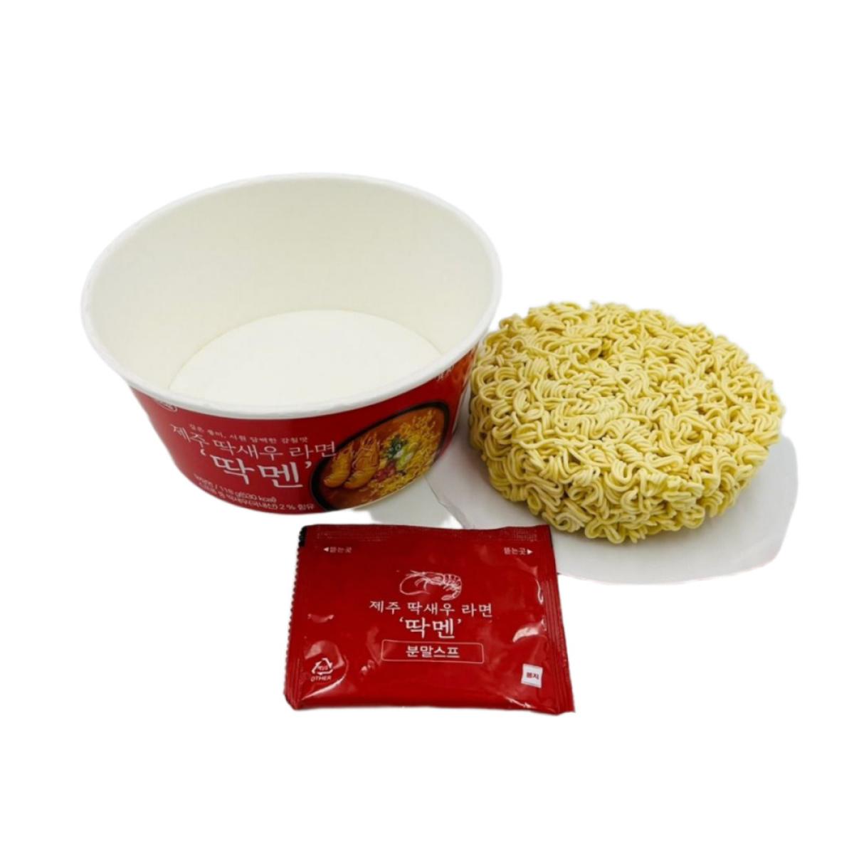제주 딱새우 라면 딱멘 컵 118g