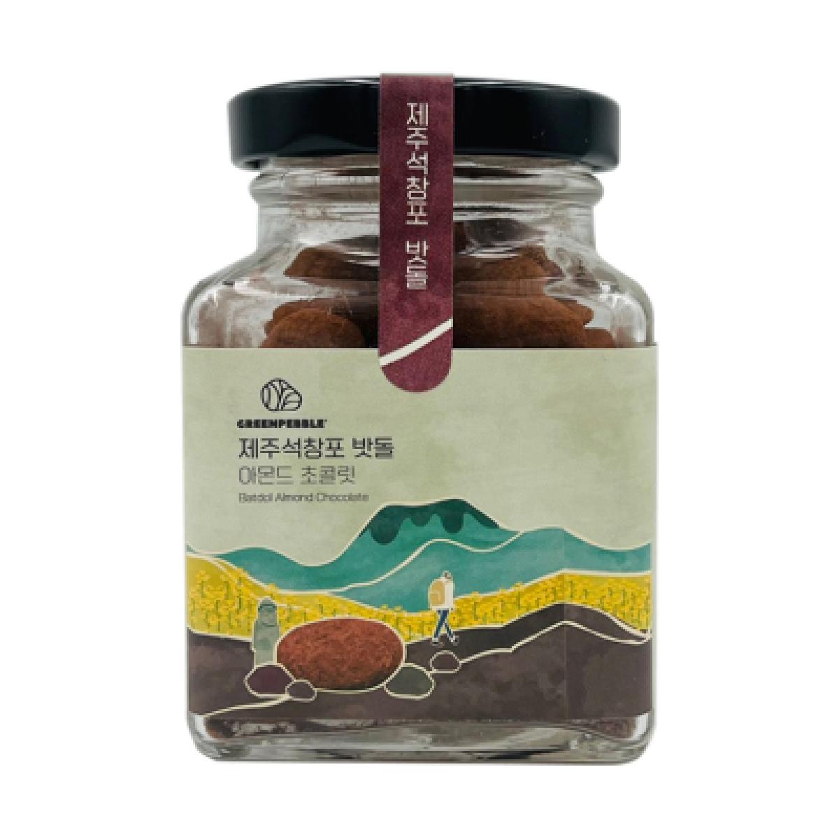 제주 석창포 밧돌 아몬드 초콜릿 90g