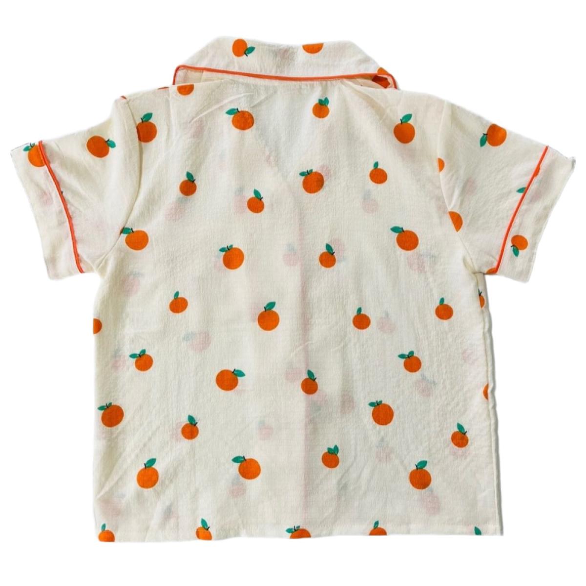제주 감귤 반팔 잠옷 (M,XL,3XL,6XL)