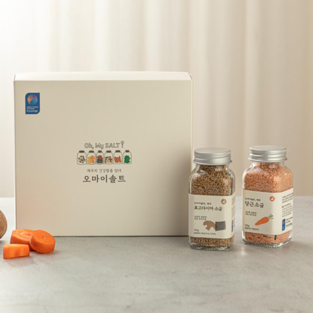 오마이솔트 제주소금 선물세트(2종)