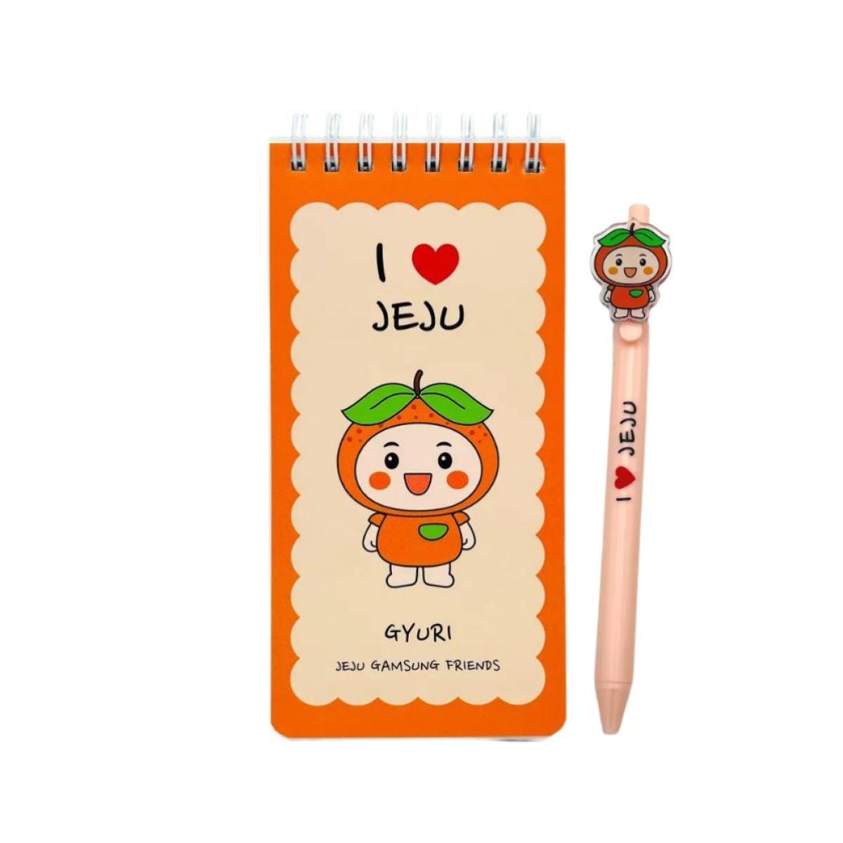 제주 갬성친구들 수첩 볼펜 세트