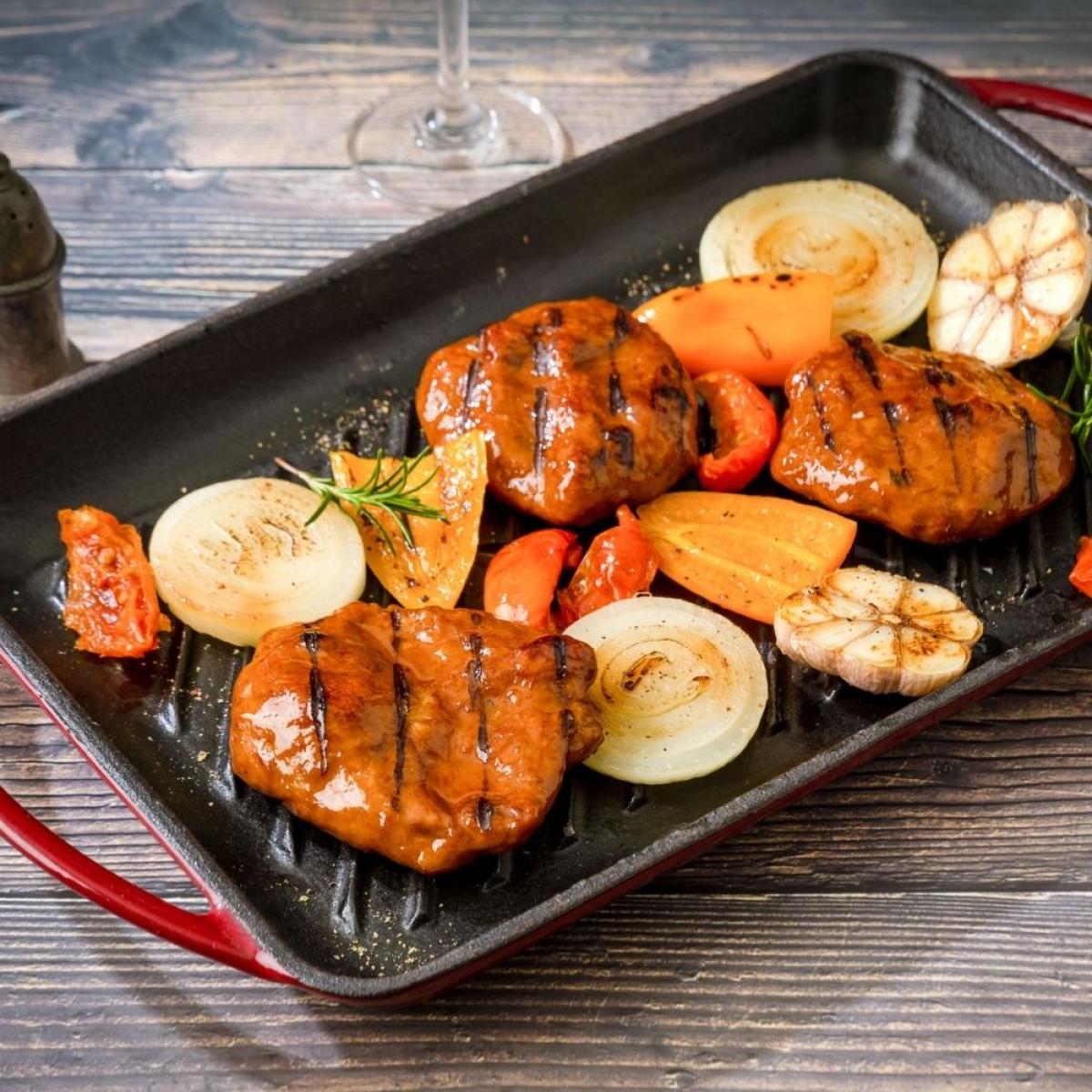 제주흑돼지 수제 제주맘 떡갈비맛 스테이크